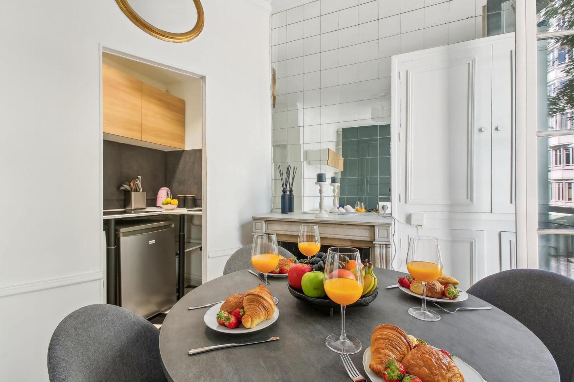 Apartament Le Marais 1Br Cozy Paryż Zewnętrze zdjęcie