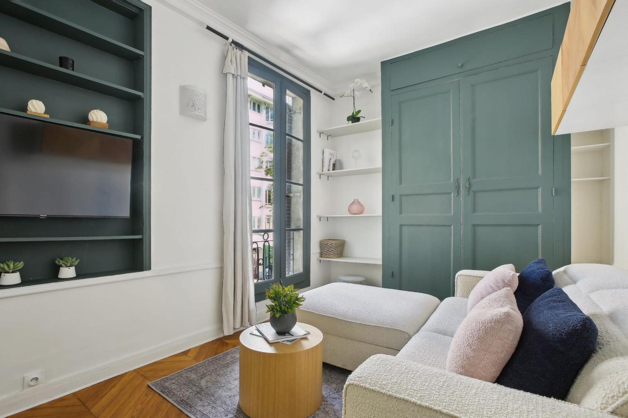 Apartament Le Marais 1Br Cozy Paryż Zewnętrze zdjęcie
